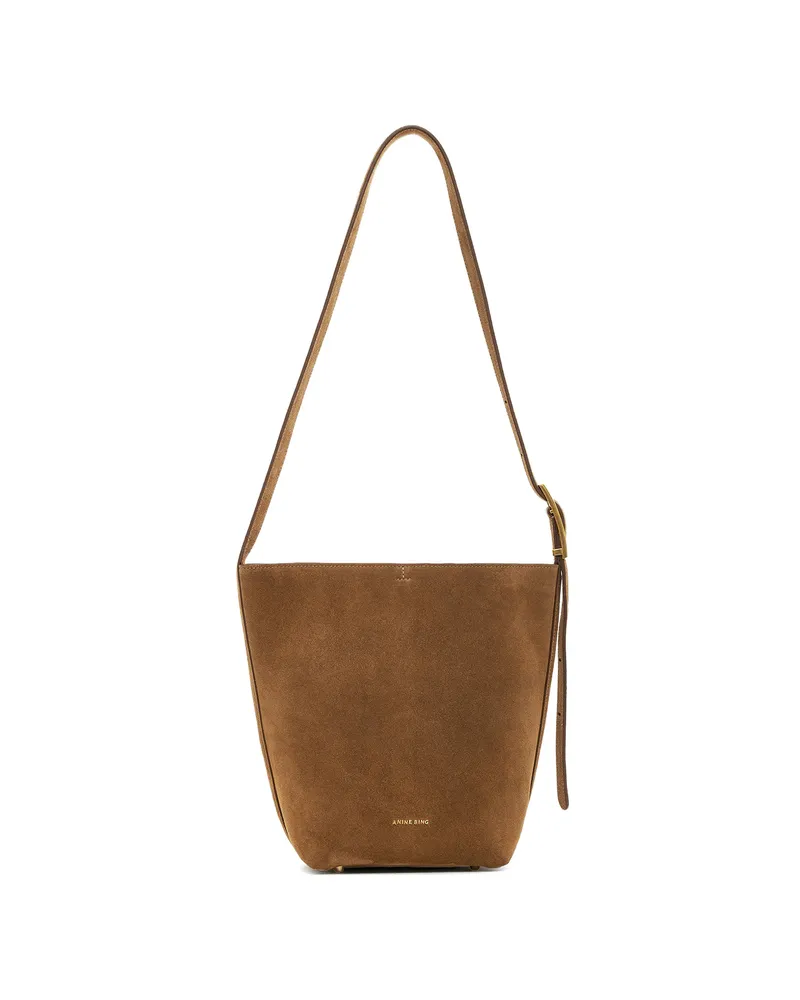 Anine Bing Medium Elly Bucket Bag Brown