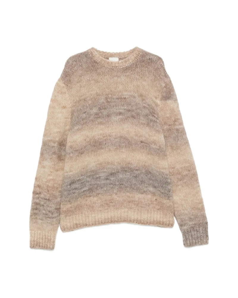 A.P.C. A. p.c. Gradient-effect Knitted Sweater Neutrals
