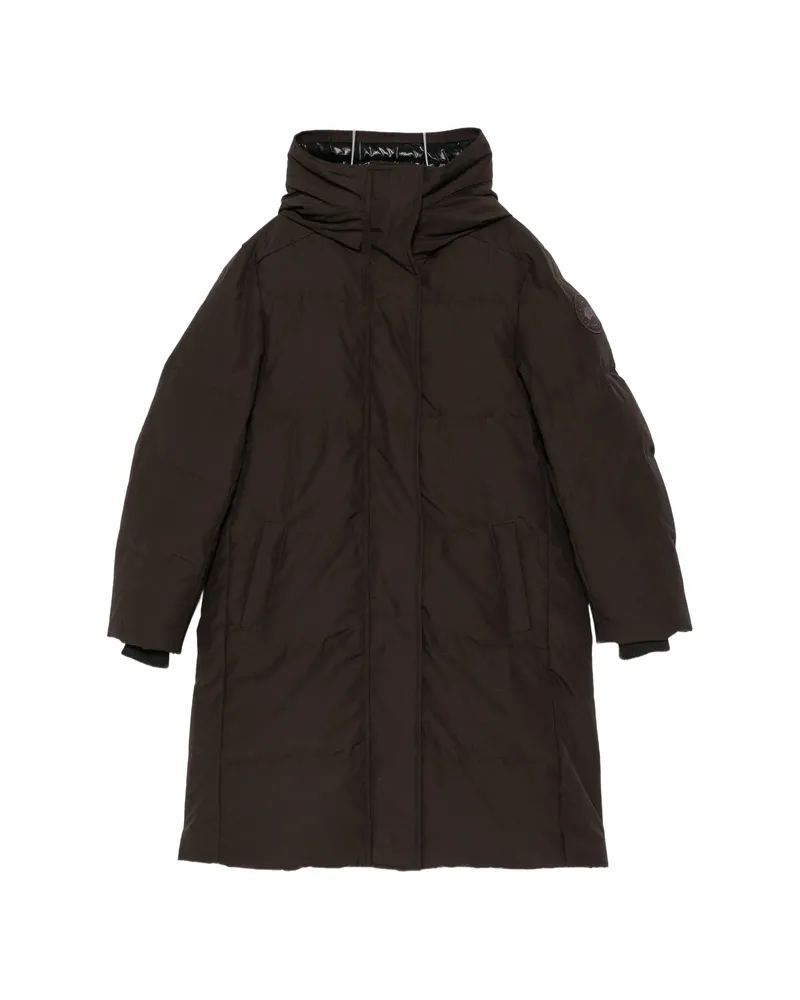 Canada Goose Louise Quilted Hooded Coat Brown