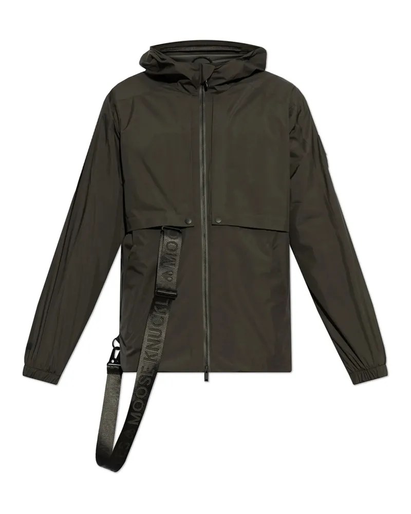 Moose Knuckles Logo-print Strap Jacket Black