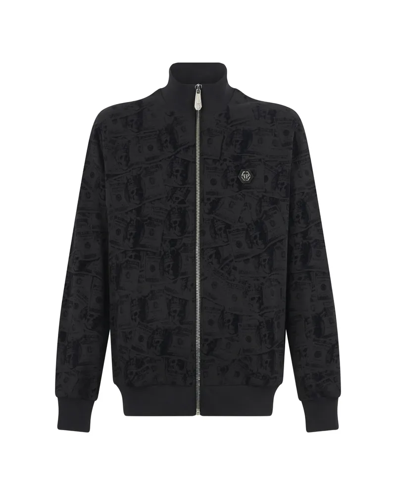 Philipp Plein Dollar-print Tracksuit Jacket Black