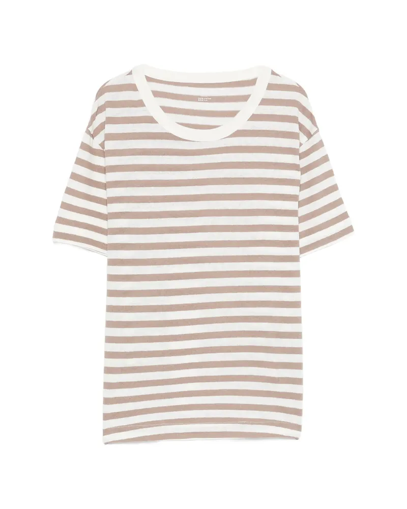 Majestic Striped Short-sleeve T-shirt Neutrals