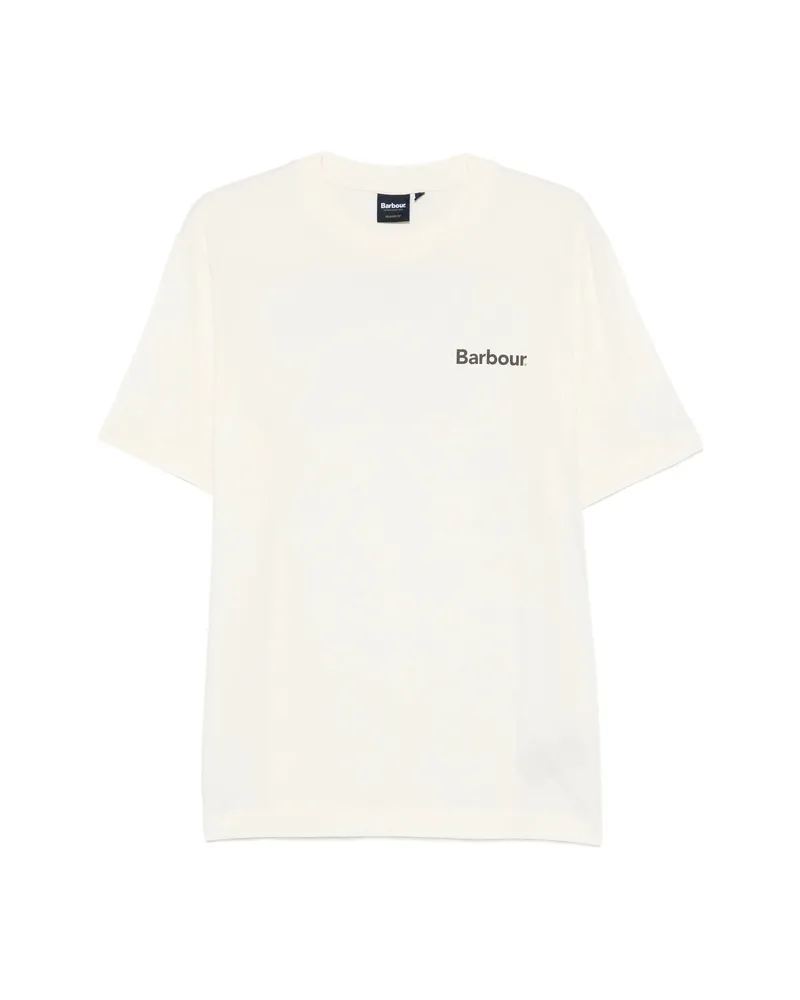 Barbour Logo-print T-shirt Neutrals