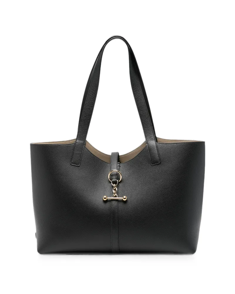 Strathberry Kite Leather Tote Bag Black