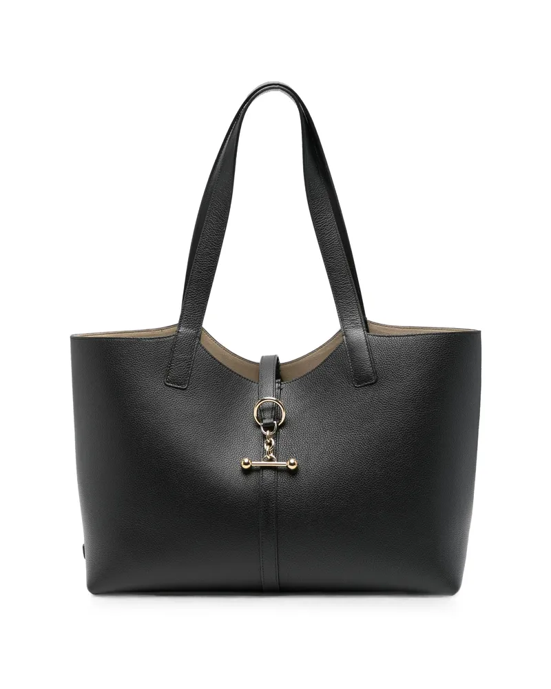 Strathberry Kite Leather Tote Bag Black