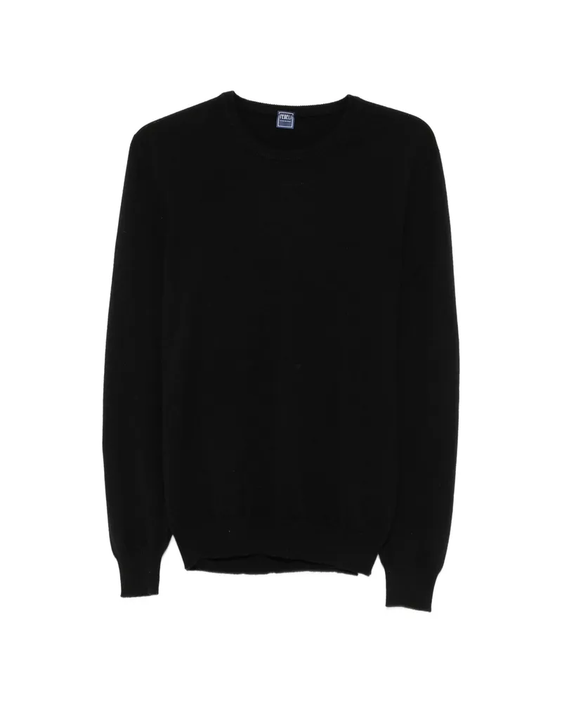 Fedeli Crew-neck Long-sleeve Sweater Black
