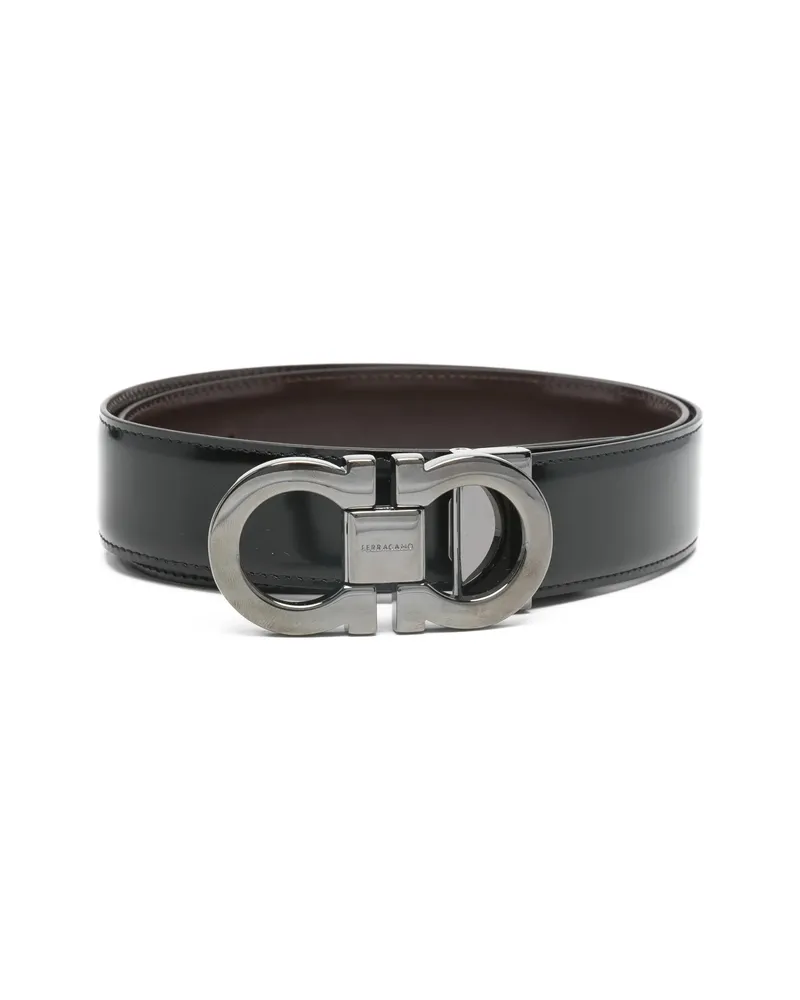 Ferragamo Reversible Logo-buckle Belt Black