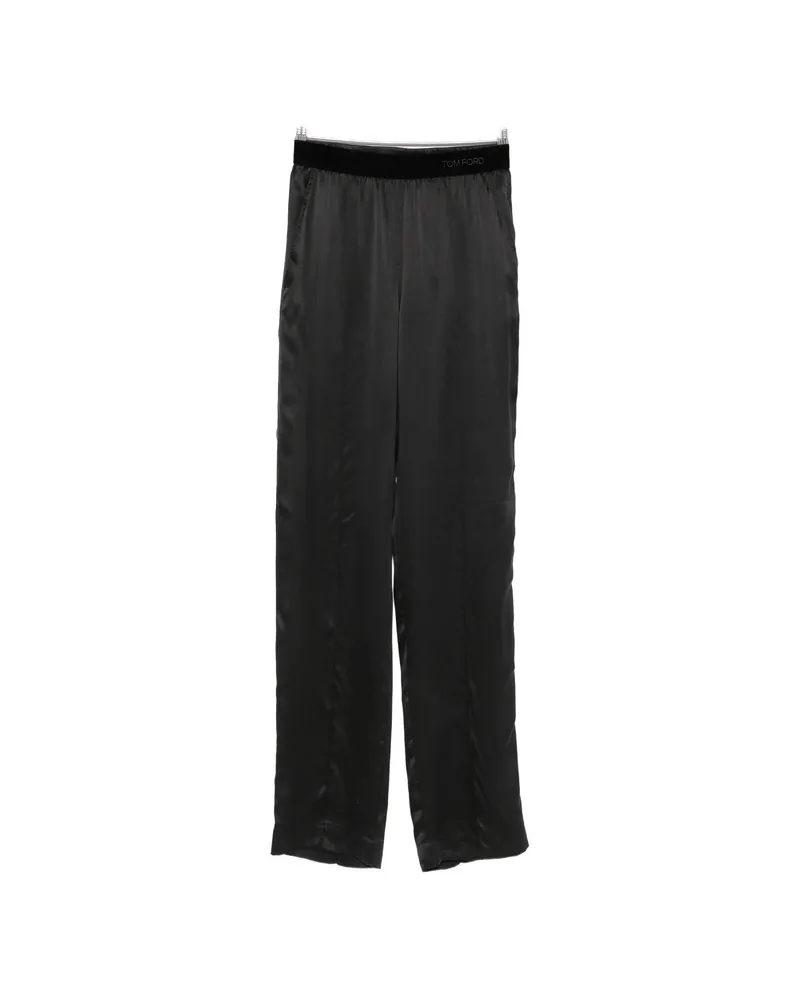 Tom Ford Logo-waistband Trousers Black