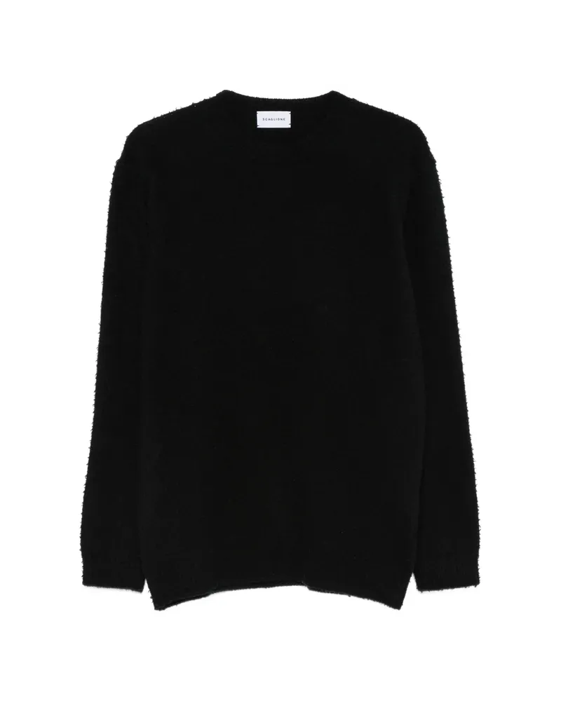 Scaglione Distressed-effect Sweater Black
