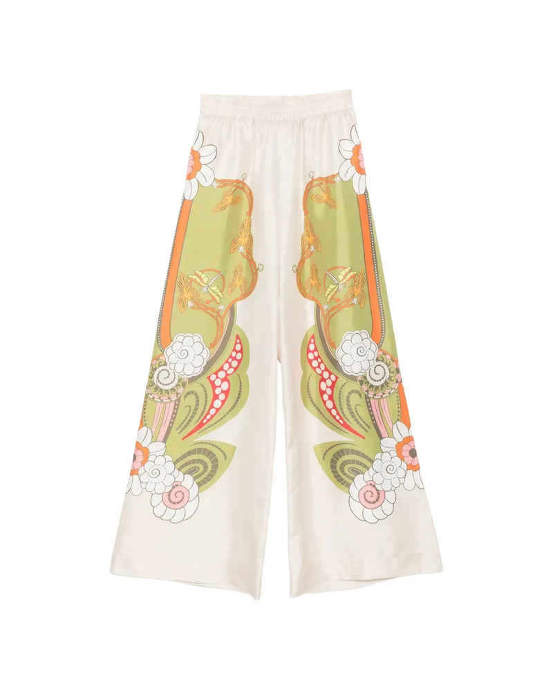La DoubleJ Graphic-print Palazzo Pants Neutrals
