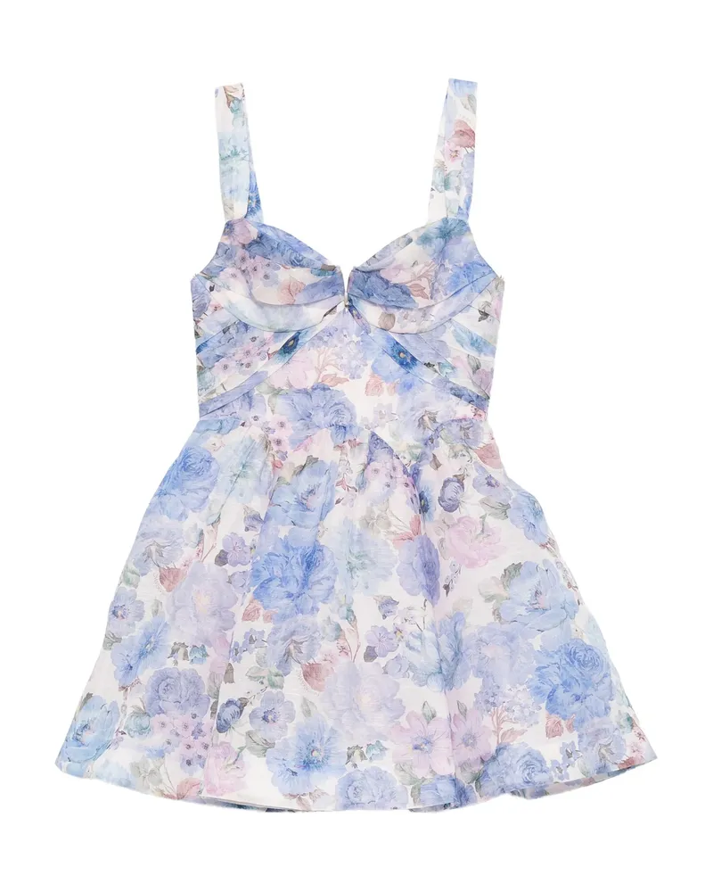 Zimmermann Rebellion Mini Dress Blue