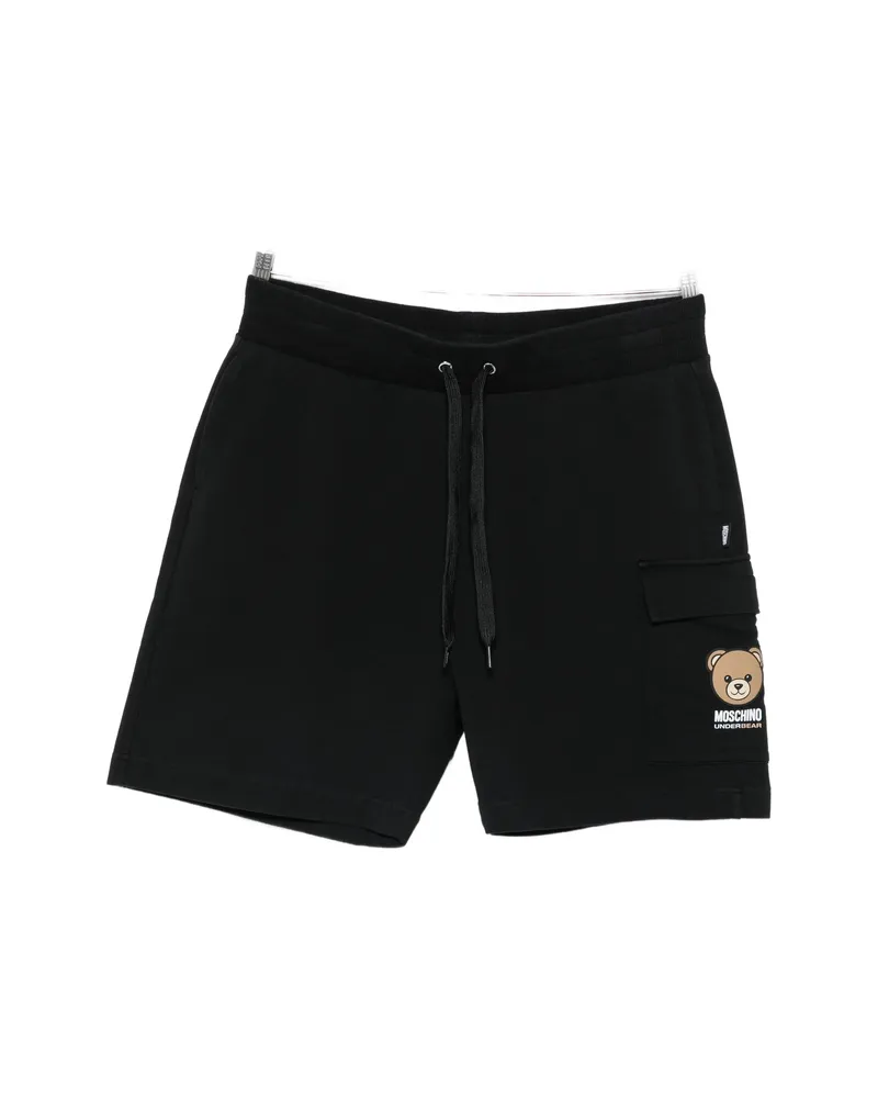 Moschino Logo-print Track Short Black