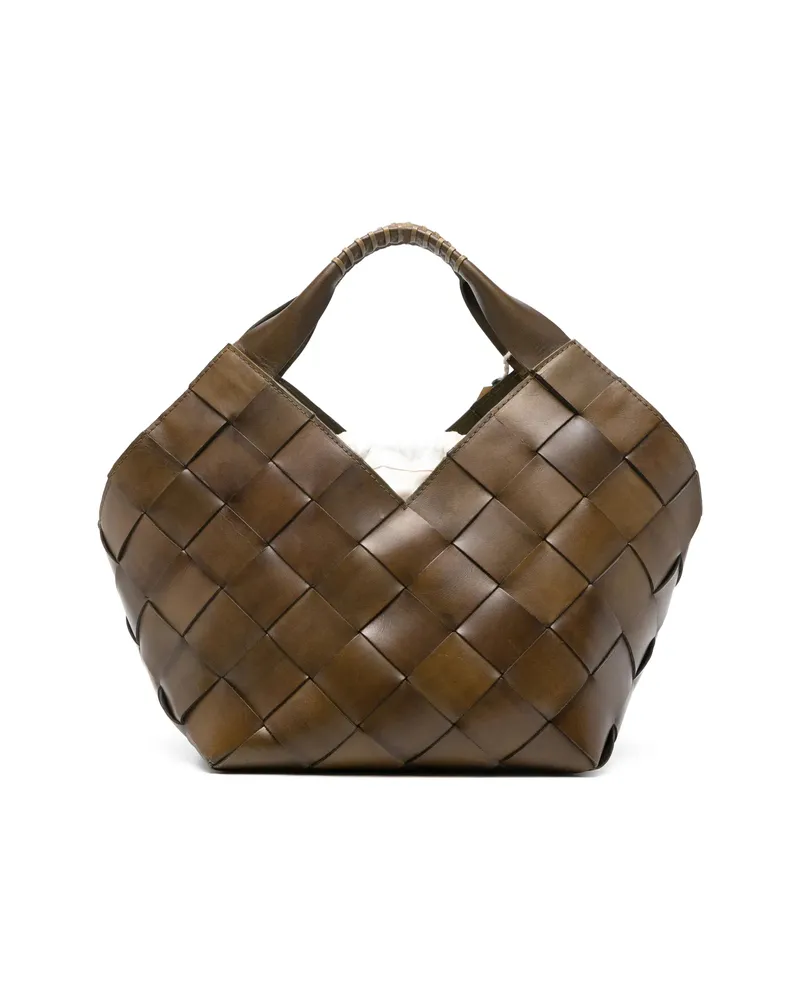 Dragon Diffusion Botteghe Woven Tote Bag Green