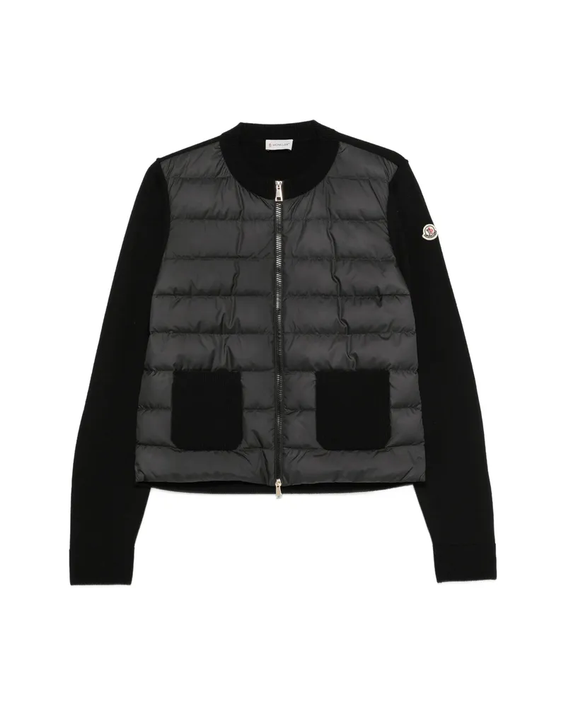 Moncler Padded Logo-patch Jacket Black