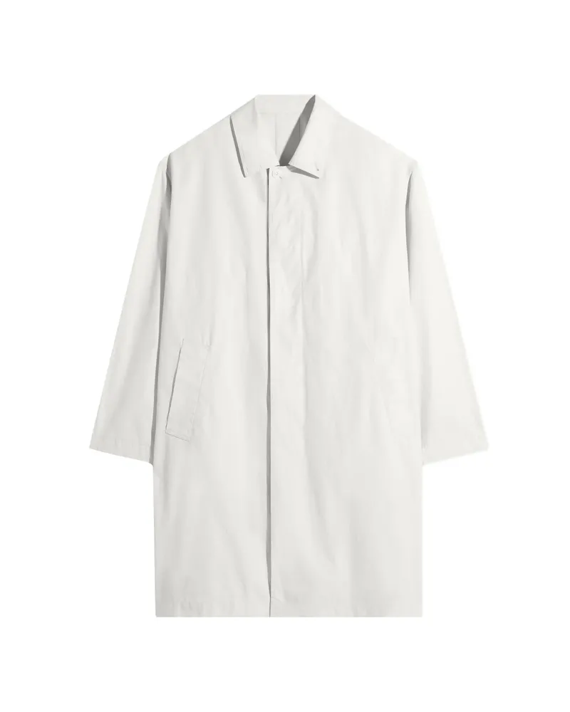 Christophe Lemaire Classic Woven Car Coat Neutrals