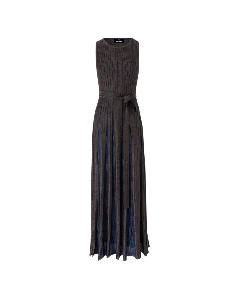 Missoni Metallic-thread Belted Maxi Dress Brown