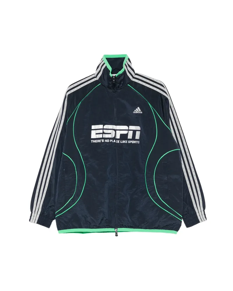 adidas Three Stripes Graphic Jacket Blue