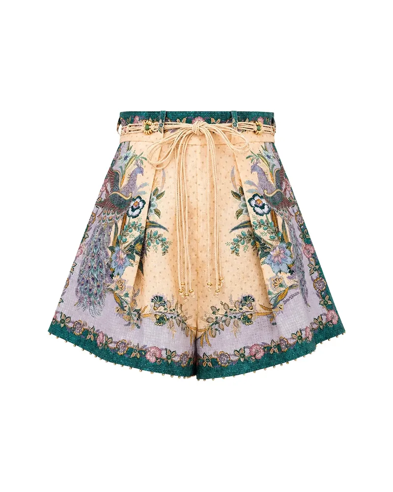 Zimmermann Indra Tuck Shorts Neutrals