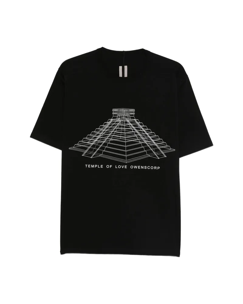 Rick Owens Graphic Print T-shirt Black