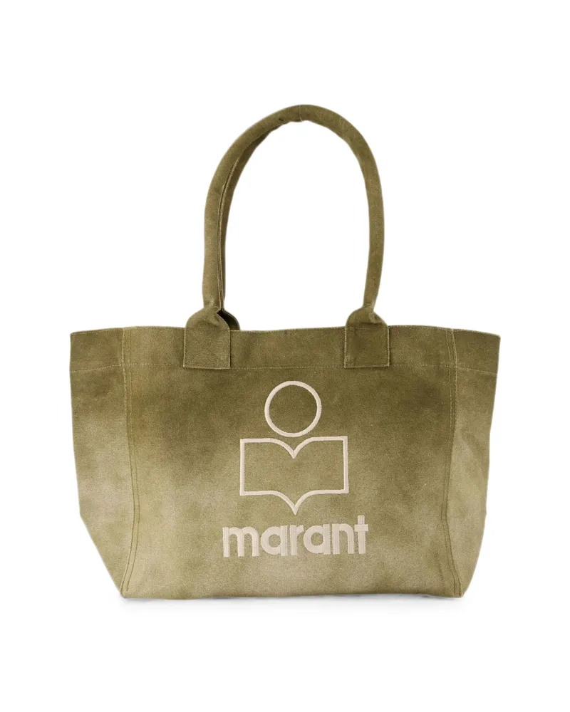 Isabel Marant Yenky Logo-print Tote Bag Green