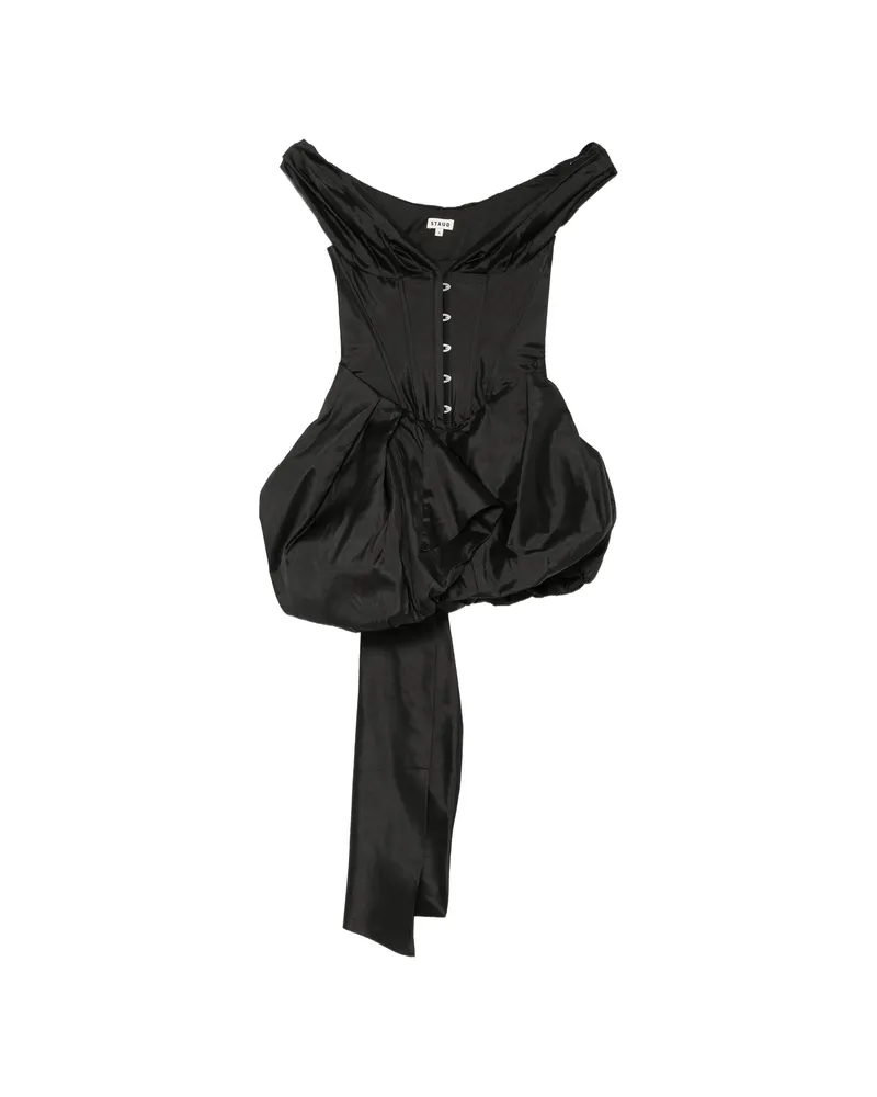 STAUD Fabianne Mini Dress Black