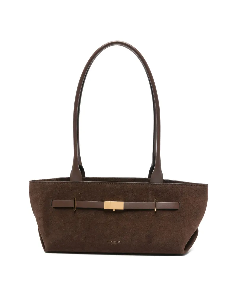 DeMELLIER New York Suede Tote Bag Brown