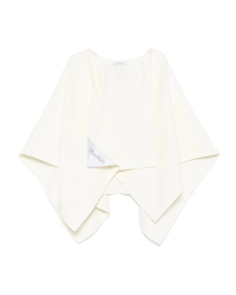 Max Mara Asymmetric Poncho Neutrals