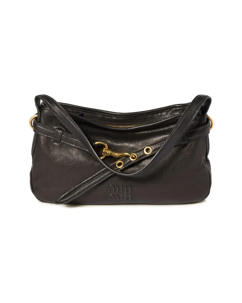 Miu Miu Aventure Shoulder Bag Black
