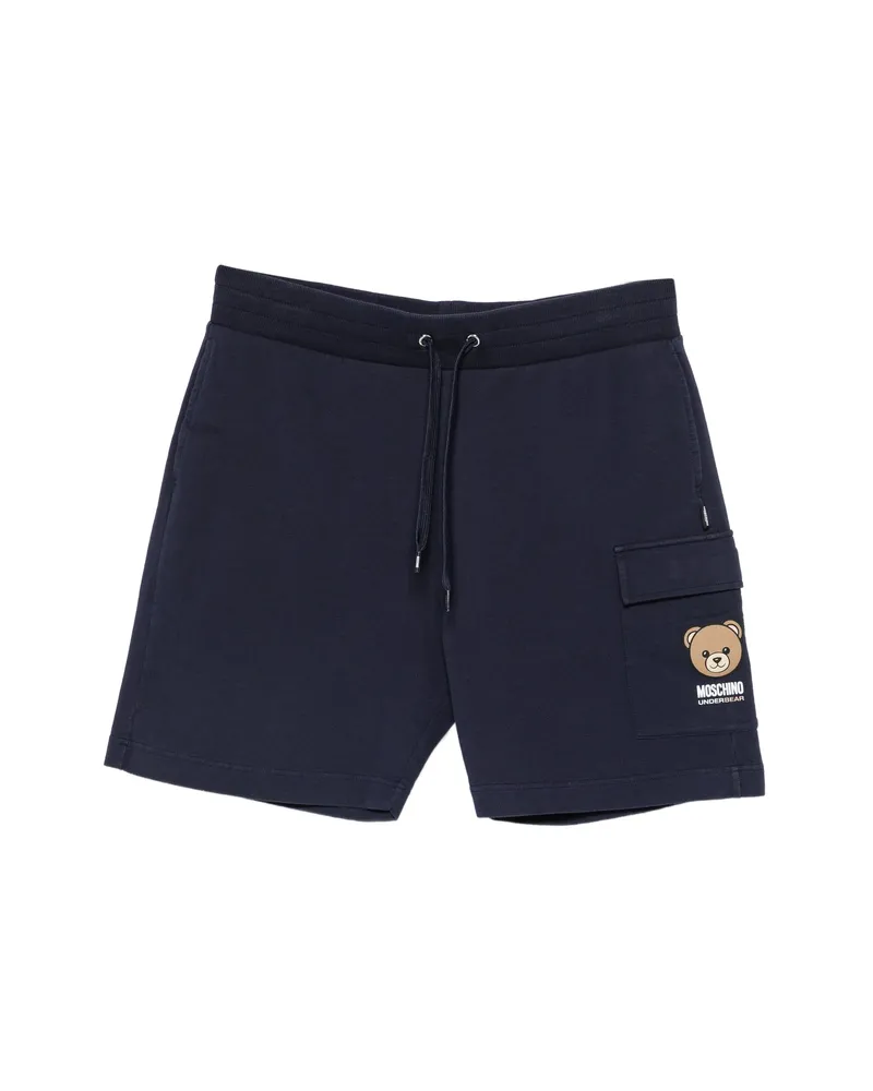 Moschino Logo-print Track Shorts Blue