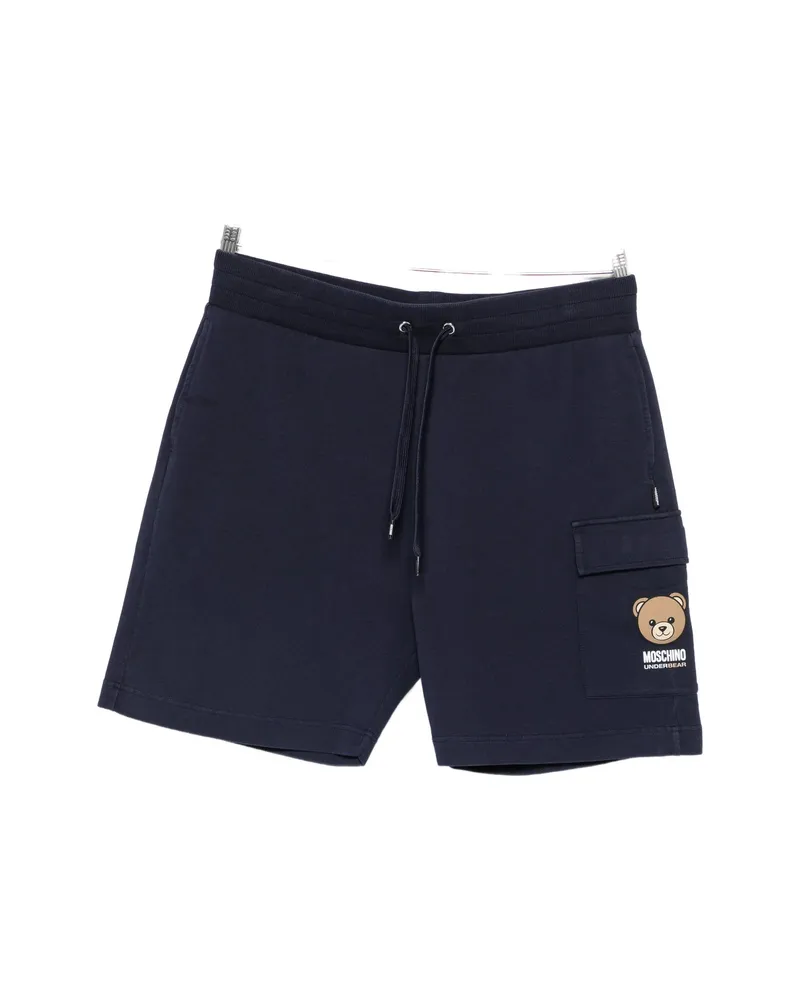Moschino Logo-print Track Shorts Blue