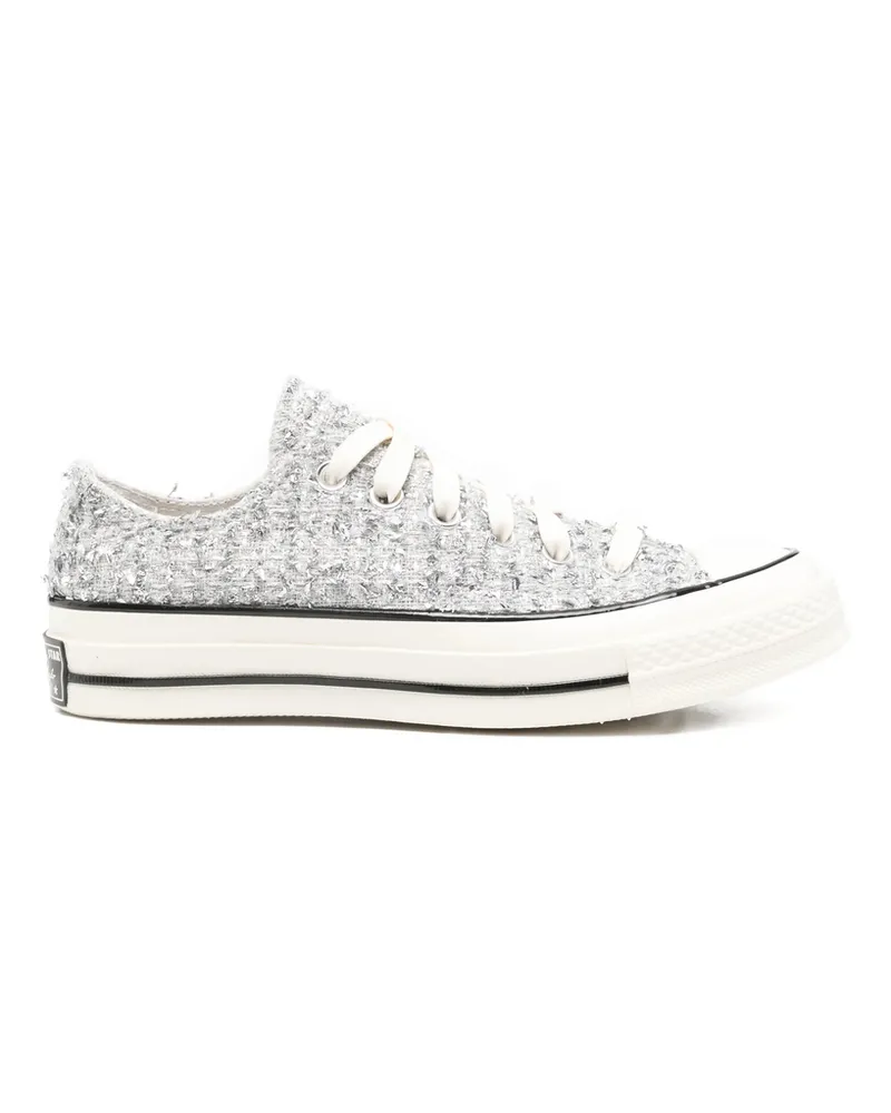 Converse Chuck 70 Ox Textured Sneakers Silver