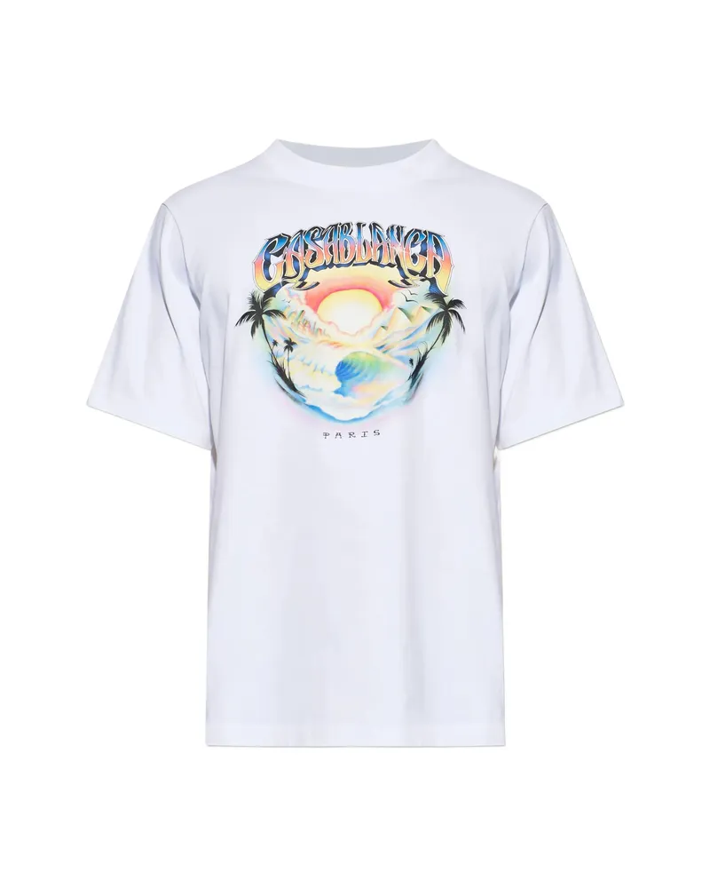 Casablanca Paris Graphic-print T-shirt White