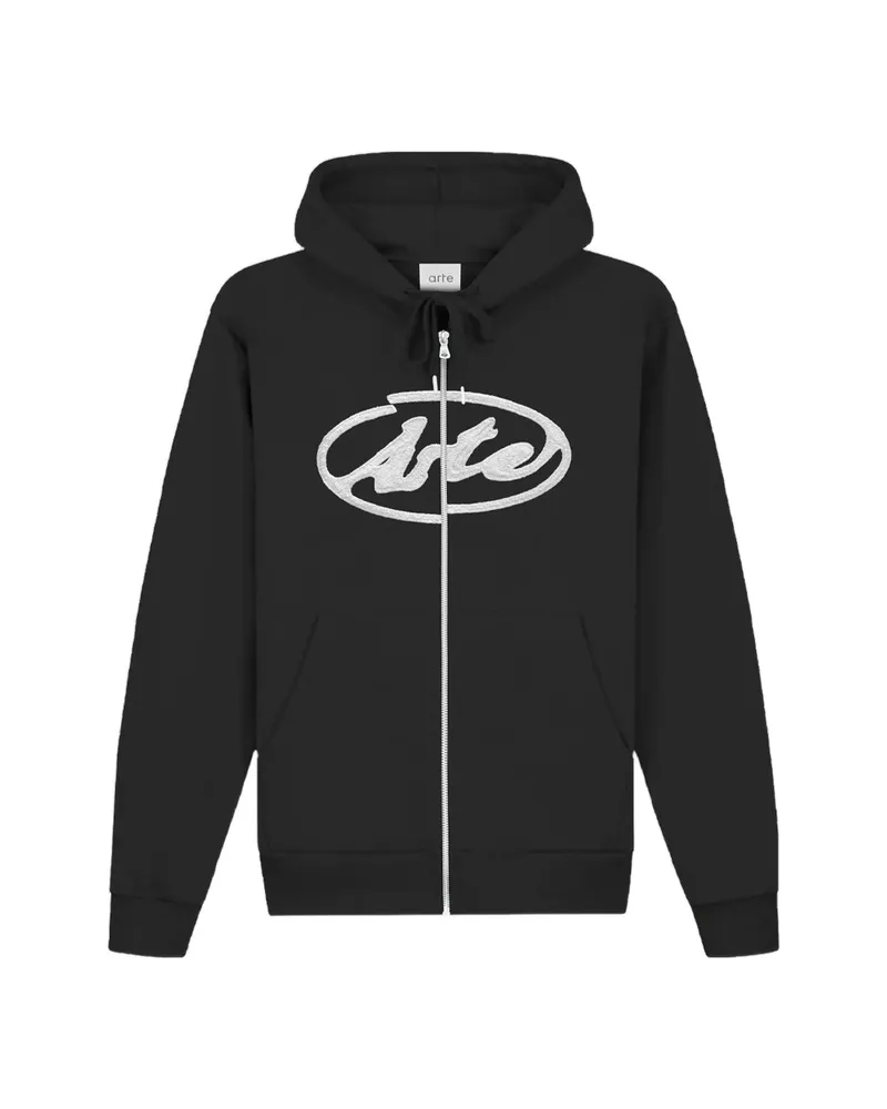 Arte Antwerp Zip-up Hoodie Black