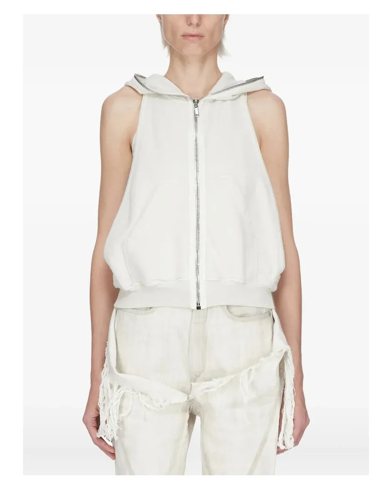 DRKSHDW by Rick Owens Zipped Hoodie Neutrals