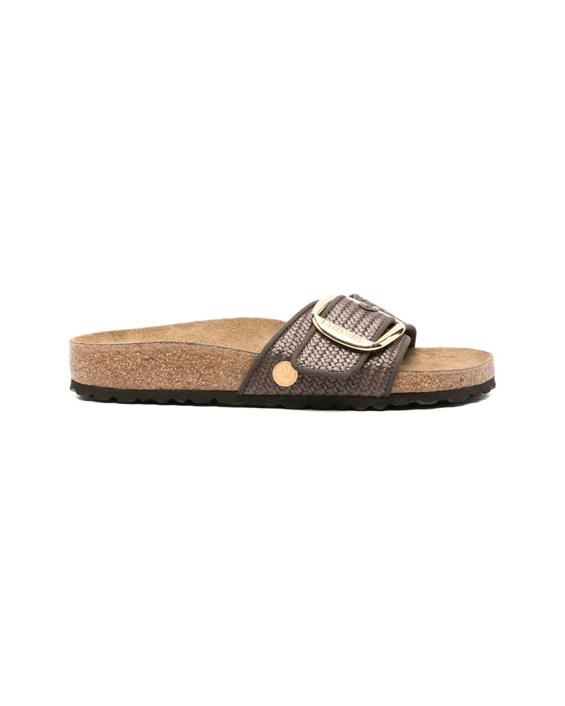 Birkenstock Madrid Woven-detail Buckle Sandals Brown