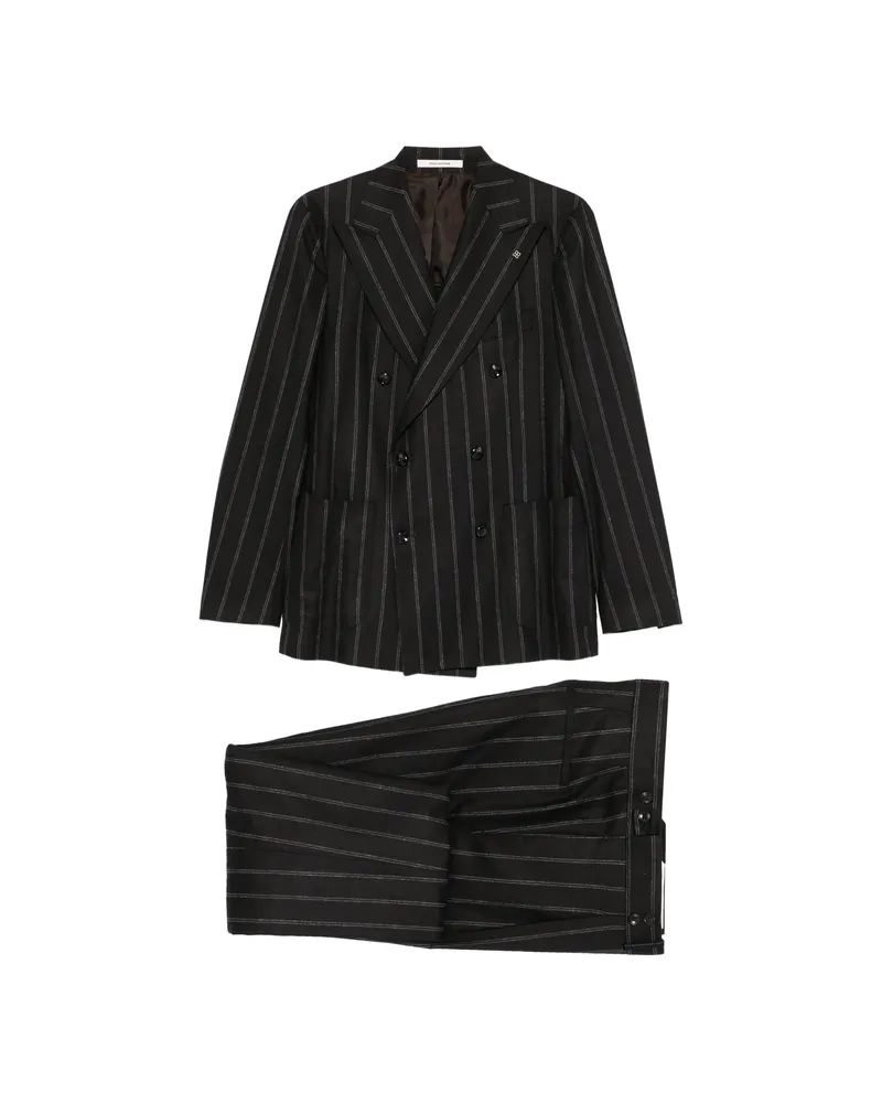 Tagliatore Double-breasted Suit Black