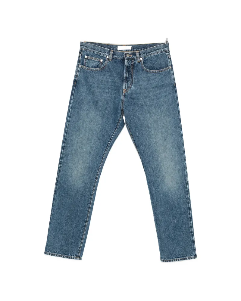 Umit Benan Kevin Faded Straight-leg Jeans Blue