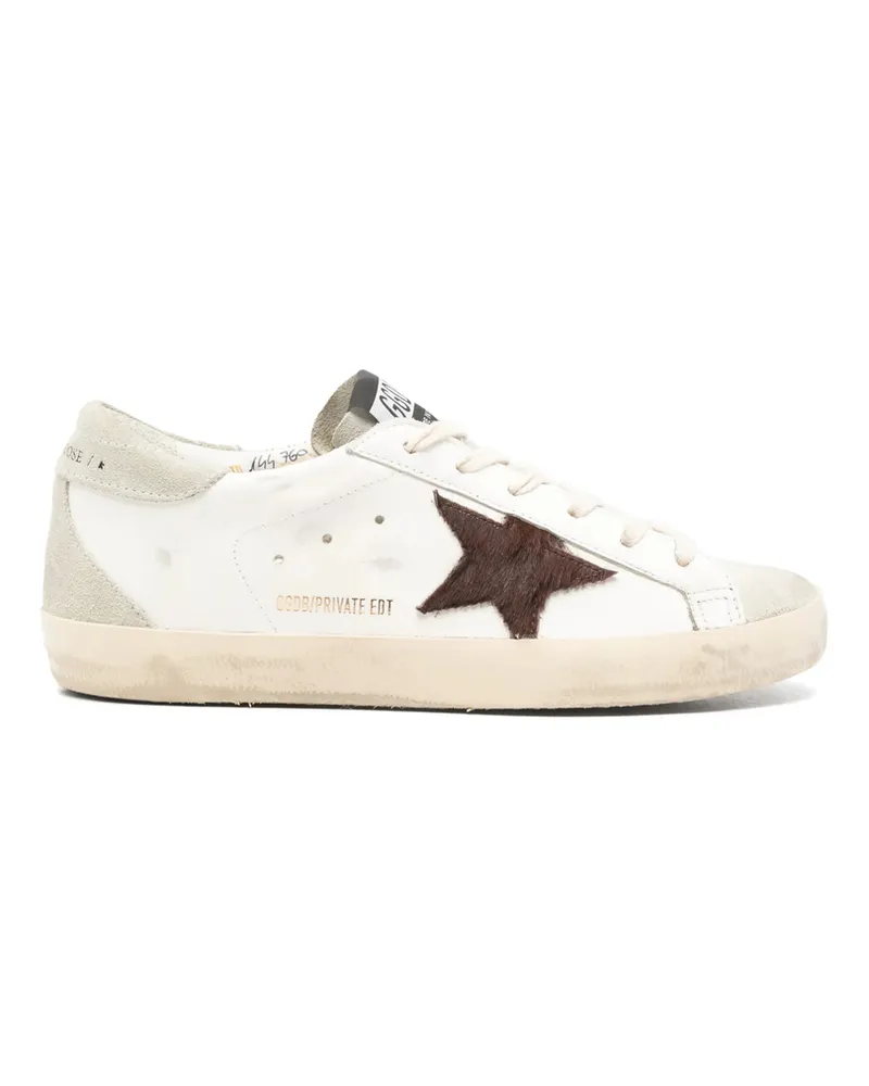 Golden Goose Star Appliqué Sneakers White