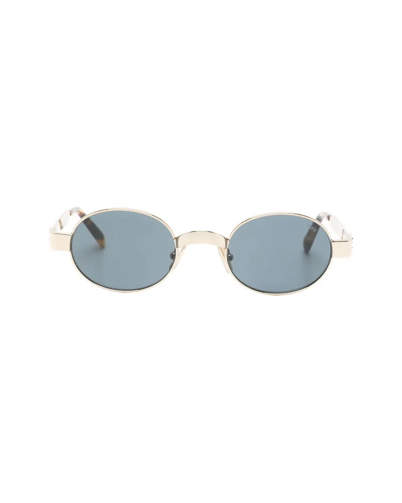 Miu Miu Round-frame Sunglasses Gold
