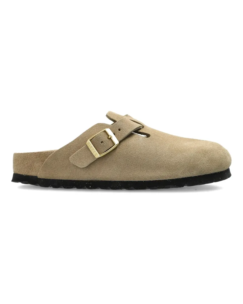 Birkenstock Boston BS Suede Mules Neutrals