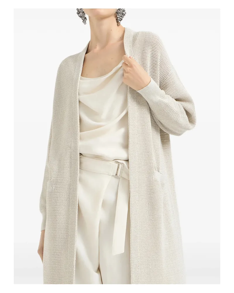 Brunello Cucinelli Long-sleeve Coat Neutrals