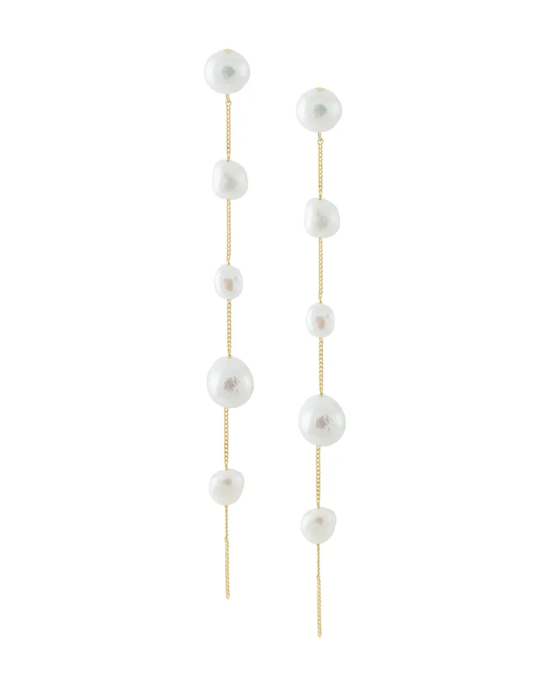 Cult Gaia Atum Pearl Drop Earrings White