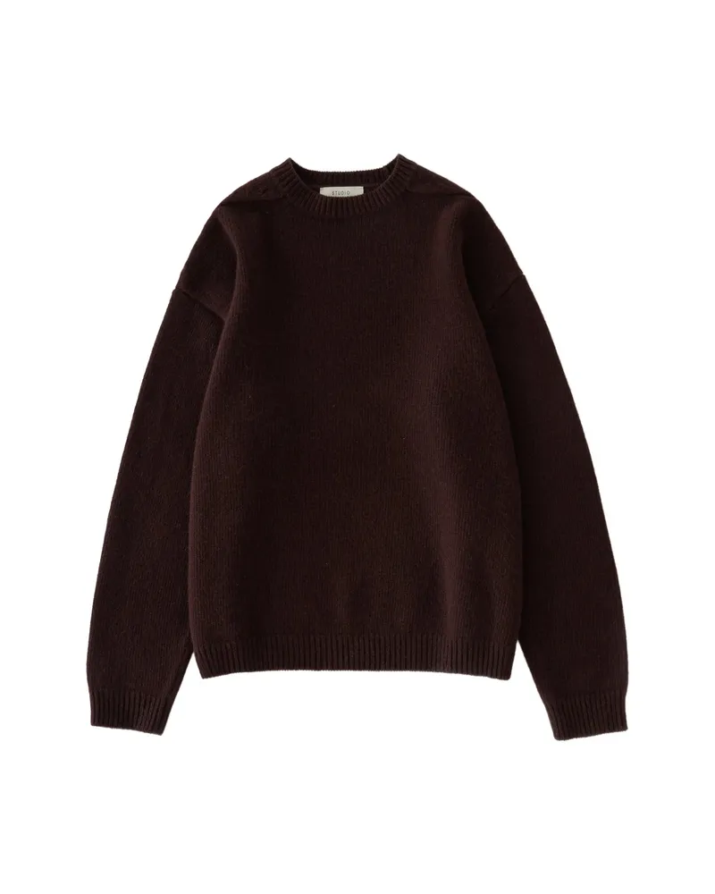 Studio Nicholson Hemyl Crew-neck Sweater Brown