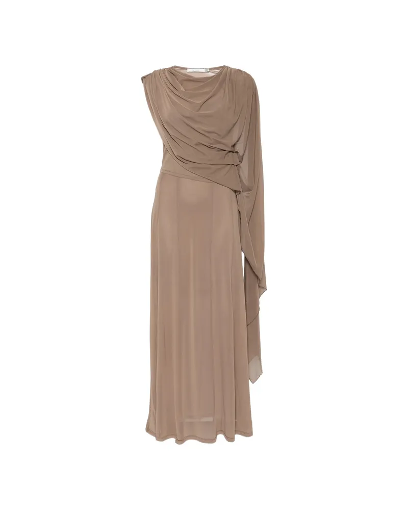 Gestuz Draped Maxi Dress Neutrals