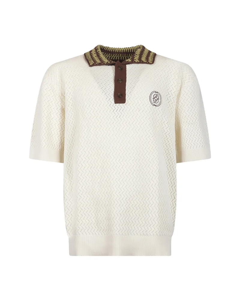 Drôle de Monsieur Short-sleeve Polo Shirt Neutrals