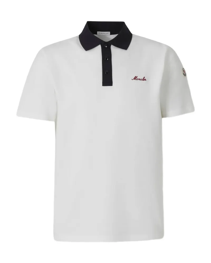 Moncler Logo-embroidery T-shirt White