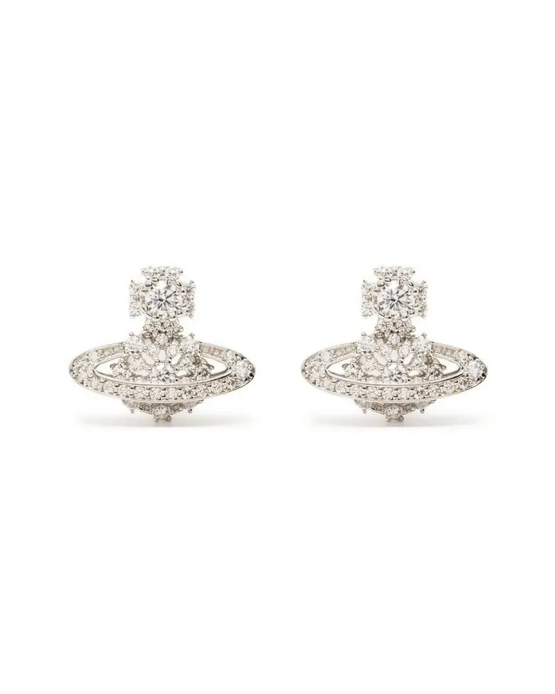 Vivienne Westwood Narcissa Embellished-orb Stud Earrings Silver