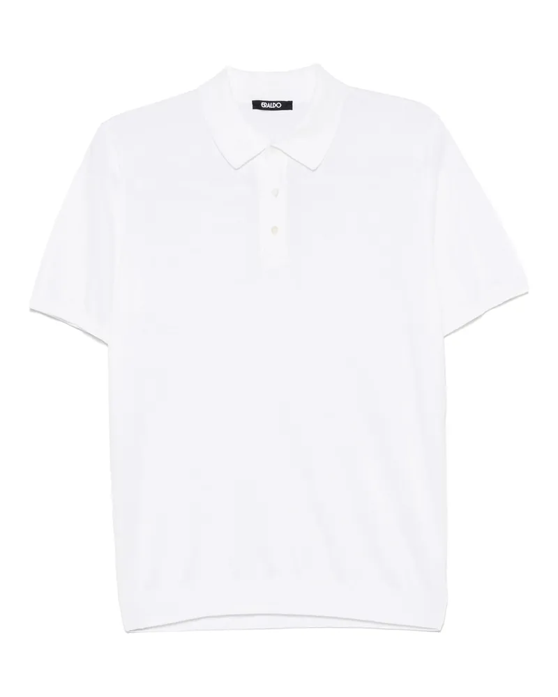 ERALDO Knitted Polo Shirt White
