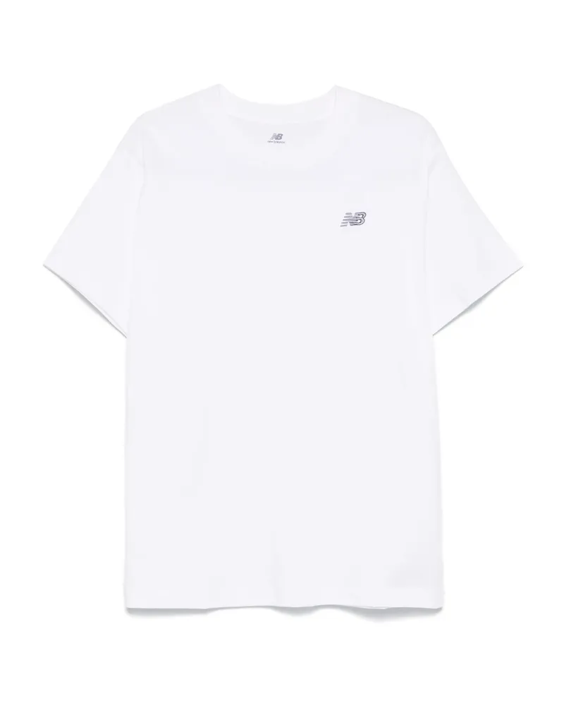 New Balance Logo-embroidered T-shirt White