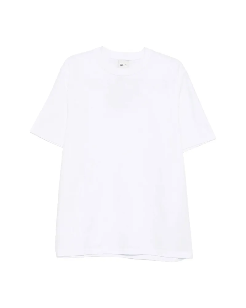 Arte Antwerp Print-detail Short-sleeve T-shirt White